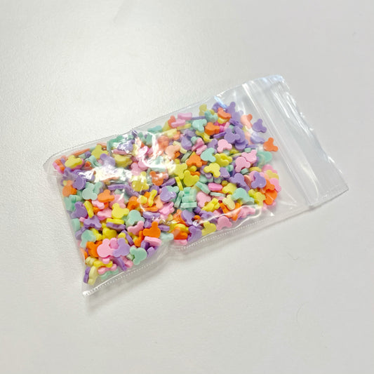 Mouse Head Polymer Clay Slices - 15g. Bag